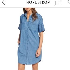 Madewell chambray dress size Large